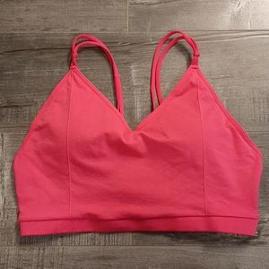 Fabletics Pink Bralette Sz L